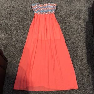 Coral Maxi Dress